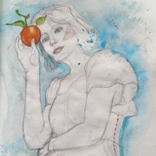 Midsommar - Zeichnung aus dem Skizzenbuch von Susanne Güldenpfennig