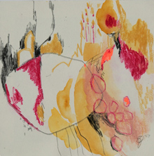 ohne Titel, Farbstifte und Graphit auf Papier, Susanne Güldenpfennig, Hannover