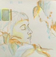 Schlafend, Zeichnung auf Papier, Susanne Güldenpfennig, Hannover