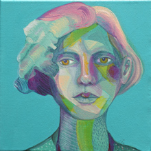 she her, Acryl auf Leinwand, Susanne Güldenpfennig, Hannover