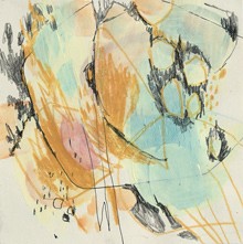 Spring, Farbstifte und Graphit auf Papier, Susanne Güldenpfennig, Hannover