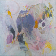 Spuren 1, Acryl und Graphit auf Leinwand, Susanne Güldenpfennig, Hannover