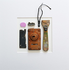 Verloren und gefunden - Assemblage von Susanne Güldenpfennig