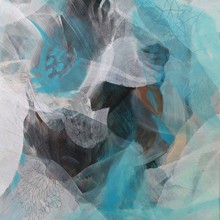 Vielschichtig, Acryl und Graphit auf Leinwand, Susanne Güldenpfennig, Hannover